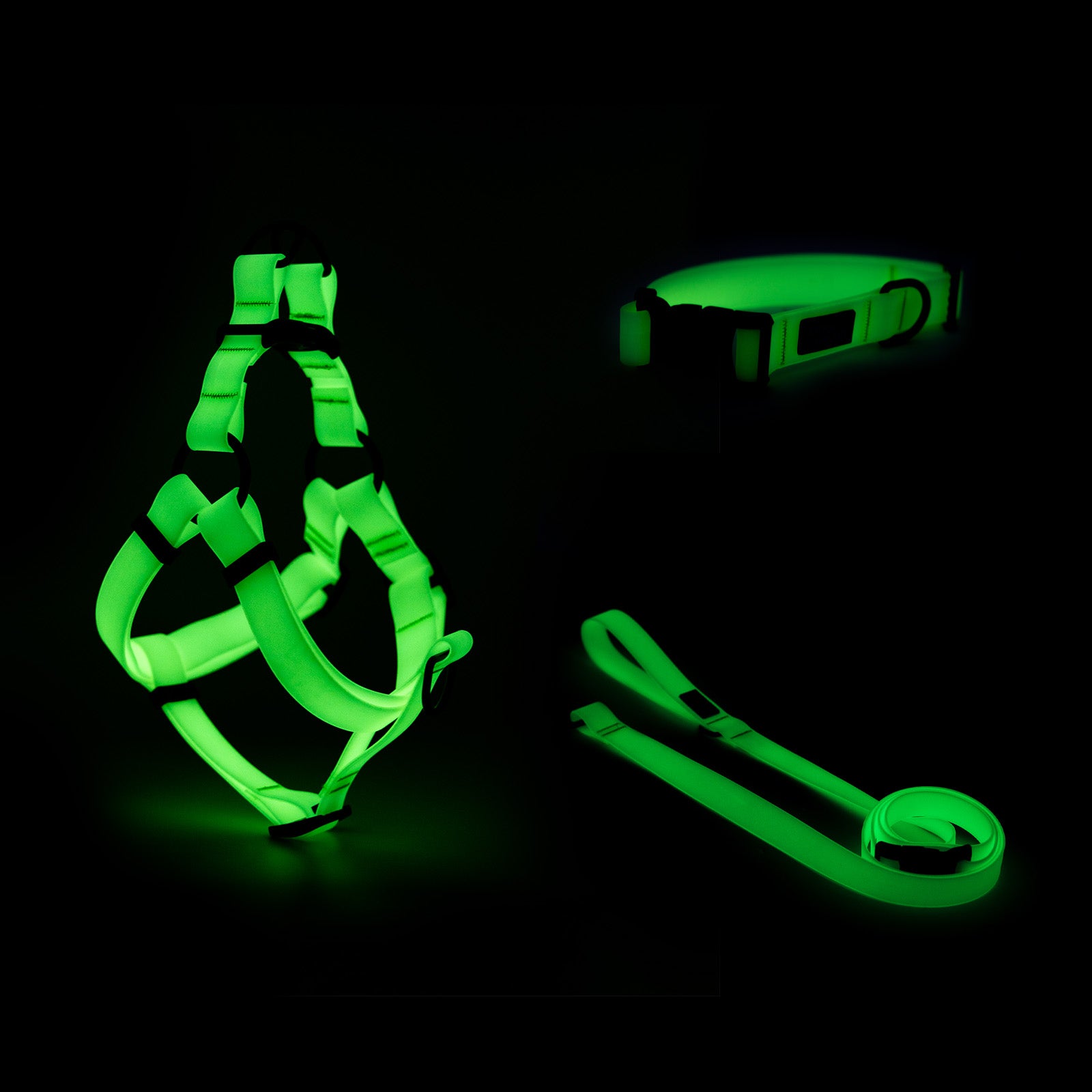 Dog collars reflective clearance glow in the dark